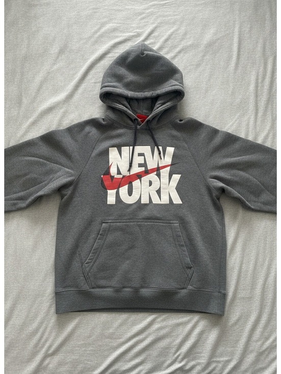 Nike Other - Nike Mens Small Gray Hoodie with New York Print and Red Swoosh, New with Tags